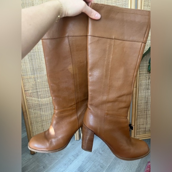 Nine West Tall Leather Heeled Boots size 8 - Picture 4 of 7